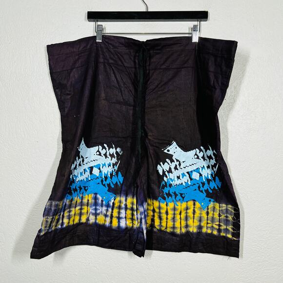 Handmade Shorts Top Tie Dye Set Short Sleeve Purple Casual Lightweight - Picture 4 of 5